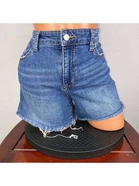Joe's Jeans 4'' Short In Atwater Wash Womens 28 Cutoffs Fringe Hems Slit Sides